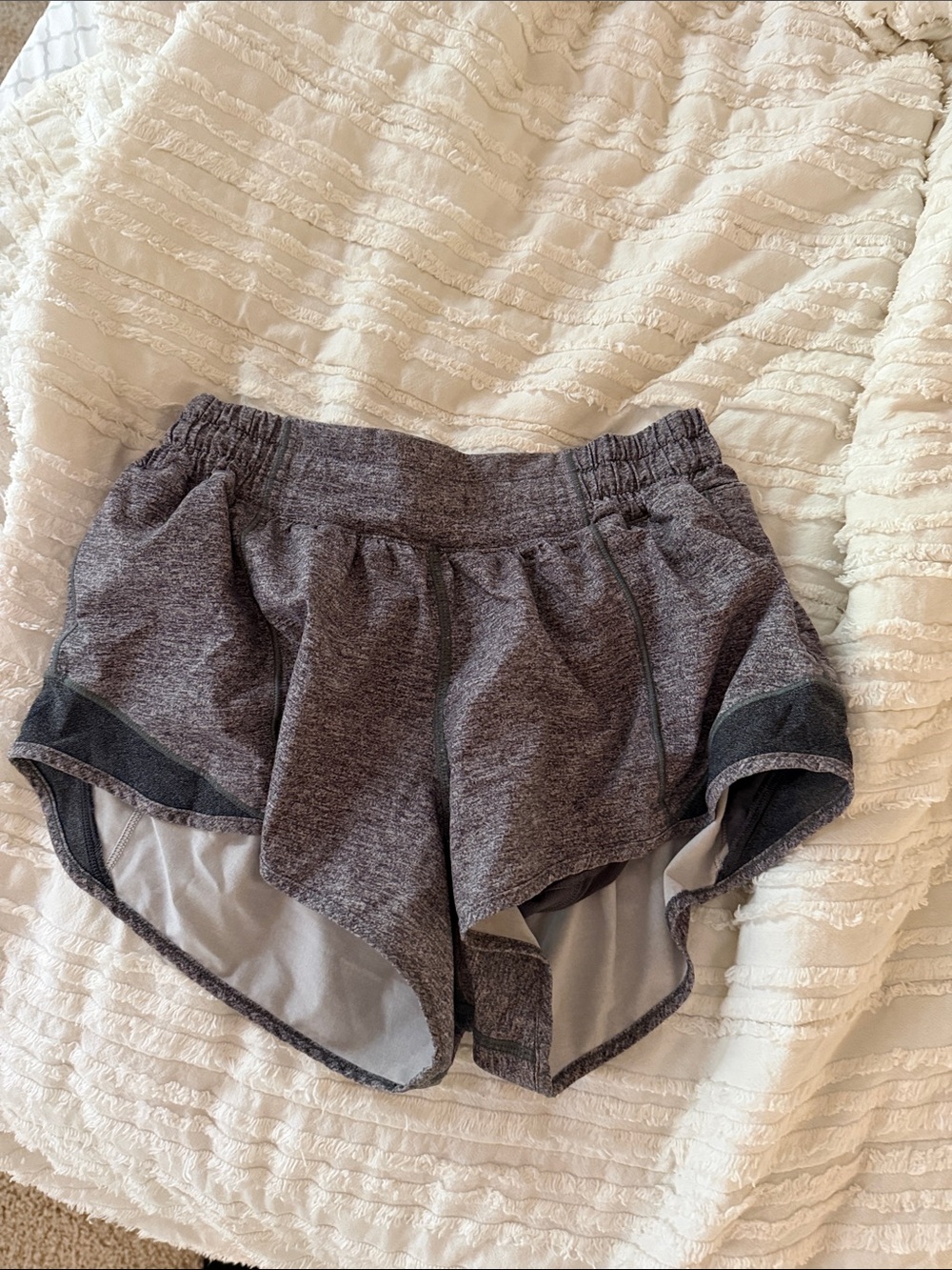 lululemon athletica Heathered Charcoal Performance Shorts